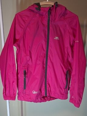 Trespass Qikpac Hot Pink Packable Rain Jacket Size XXS